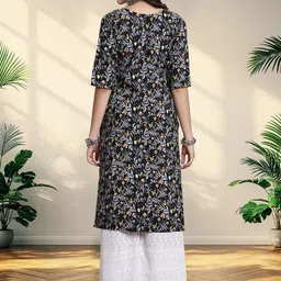 HERE&NOW Women Pack Of 3 Ethnic Motifs Printed Kurtas image 3