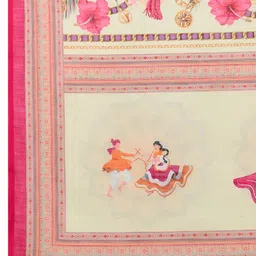 Nayanthara Trends Ethnic Motifs Printed Saree image 5