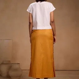 Chhaya Gandhi Design Studio Round Neck Half Sleeves Top With Skirt Co-Ords image 5