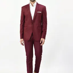 FIVEFEB Men Slim-Fit Single-Breasted Two-Piece Suit-picture-25