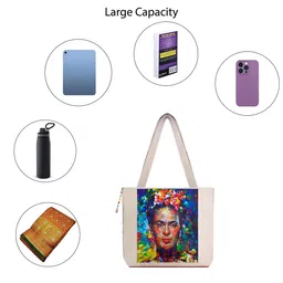 The Purani Jeans Printed Structured Canvas Shoulder Bag image 2