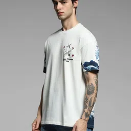 Jack & Jones Men Printed Extended Sleeves T-shirt image 5