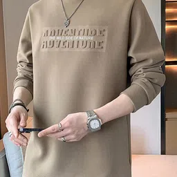 StyleCast x Revolte Typography Printed High Neck Long Sleeves Pullover Sweatshirt image 2