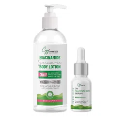 CGG Cosmetics Niacinamide Serum In Body Lotion 200ml & 2% Niacinamide Serum 10ml-image-21