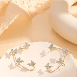 MEENAZ Animal Shaped Ear Cuff Earrings-picture-23