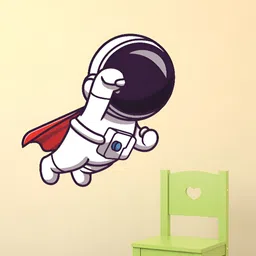 LANSTICK White & Black Astronut With Camera Self Adhesive Wallpaper-picture-41