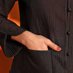 JAYPORE Women Washed Tailored Jacket image 3