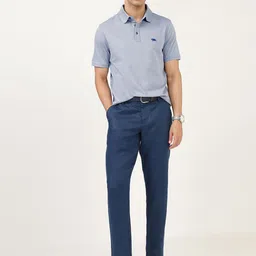 Andamen Men Solid Polo Collar Cotton T-shirt image 5