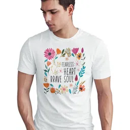 Seekbuylove Men Bio Finish Fearless Heart Brave Soul Round Neck Pure Cotton T-shirt-picture-39