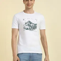 Allen Solly Men Typography Printed Applique Slim Fit T-shirt-picture-36