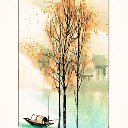 Casperme Green & Beige Floral Big Frame MDF Wooded Painting Wall Art-image-45