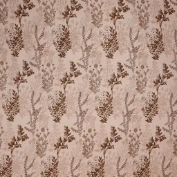 florida Brown Floral 144 TC Polyester King Fitted Bedsheet 2 Pillow Covers image 4