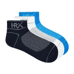 HRX by Hrithik Roshan Men Pack Of 3 Patterned Cotton Ankle Length Socks-picture-42