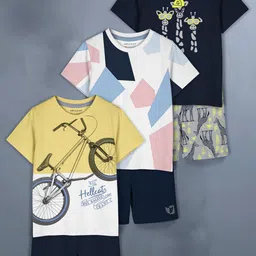 HELLCAT Girls Pack Of 3 Printed T-Shirt With Shorts-image-61