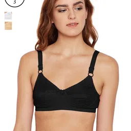 Bodycare Women Pack of 3 Black, Beige & White Everyday Bra E5583BSW-picture-11