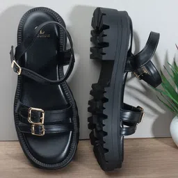 Carlton London Block Ankle Loop Sandals Heels image 2