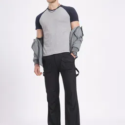 glitchez Men Comfy Crew Cargo Pocketed Relaxed Trousers image 5