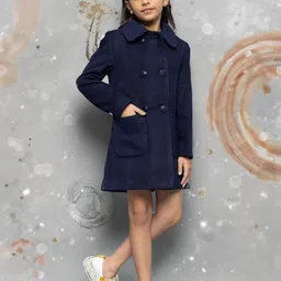 CHIMPRALA Girls Woollen Longline Tailored Jacket-picture-31