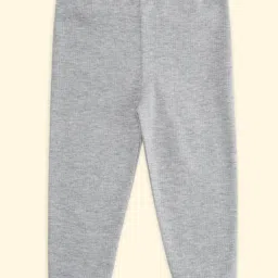 Pantaloons Baby Grey Regular Fit Full Sleeves Thermal Set image 3
