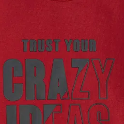 Pantaloons Junior Rust Cotton Printed Full Sleeves Sweatshirt image 3