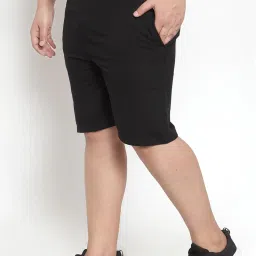 Melon by PlusS Black Cotton Regular Fit Printed Plus Size Shorts image 3