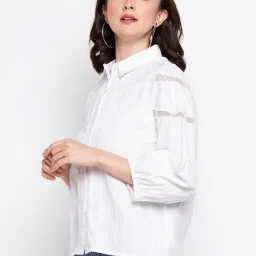 MADAME White Cotton Shirt image 3