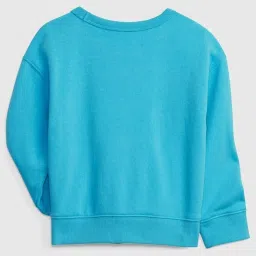 GAP Boys Blue Regular Fit Character Based Drop Shoulder Sweatshirt image 2