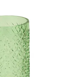 Home4U Orna Green Orna Glass Candle Holder image 3