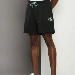 Calvin Klein Jeans Black Regular Fit Shorts image 3