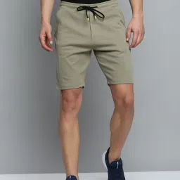 SHOWOFF Beige Regular Fit Shorts-image-67