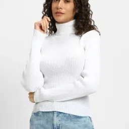 Forever 21 White Cotton Striped Sweater-picture-24