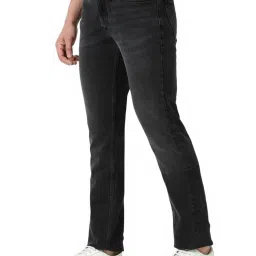 Calvin Klein Jeans Washed Black Cotton Regular Slim Fit Jeans image 3