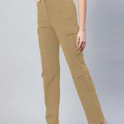 Rare Khaki High Rise Trousers image 3