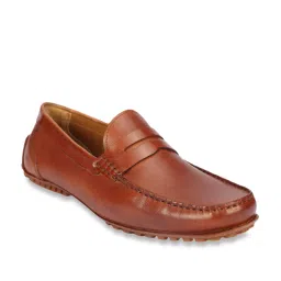 Ruosh Men's Seti Tan Loafers image 1