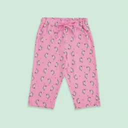 Pantaloons Junior Yellow & Pink Cotton Printed Capri (Pack of 2) image 3
