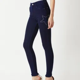 Miss Chase Navy Embellished Jeans image 2