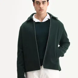 Rare Rabbit Teal Polyester Solid Regular Fit Jacket image 2