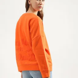 United Colors of Benetton Orange Graphic Print Sweatshirt image 2