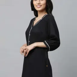 Aurelia Black Straight Kurti image 3