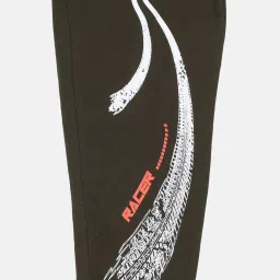 Kiddopanti Kids Green Cotton Printed Trackpants image 4