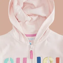 Pantaloons Junior Peach Cotton Printed Full Sleeves Sweatshirt image 3