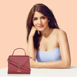 Lavie Gypsy Red Textured Medium Satchel Handbag image 3