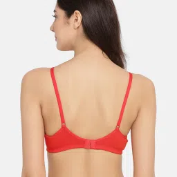 Clovia Red Non Wired Padded T-Shirt Bra image 2
