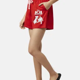 Dreamz by Pantaloons Red Cotton Graphic Print Shorts image 3