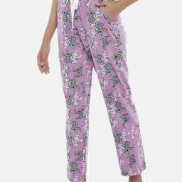 Dreamz by Pantaloons Purple Cotton Printed Pyjamas image 3