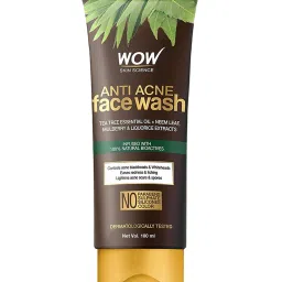 Wow Skin Science Anti Acne Neem & Tea Tree Face Wash - 100 ml image 1