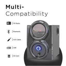 I Kall IK-409 80W Bluetooth Home Theatre System Remote Control (Black) image 3