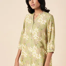 Akkriti by Pantaloons Green Printed Tunic image 3