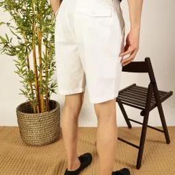 Thomas Scott White Regular fit Solid Shorts image 2
