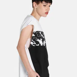 Puma White & Black Printed T-Shirt image 3